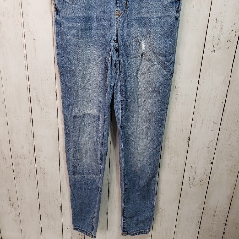 Treasure & Bond Girls Blue Denim Patchwork Overall - Picture 6 of 9
